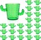 24-Pack Cactus Shot Glasses – 2 oz Green Plastic Tequila Glasses for Fiesta, Cinco de Mayo & Bachelorette Parties